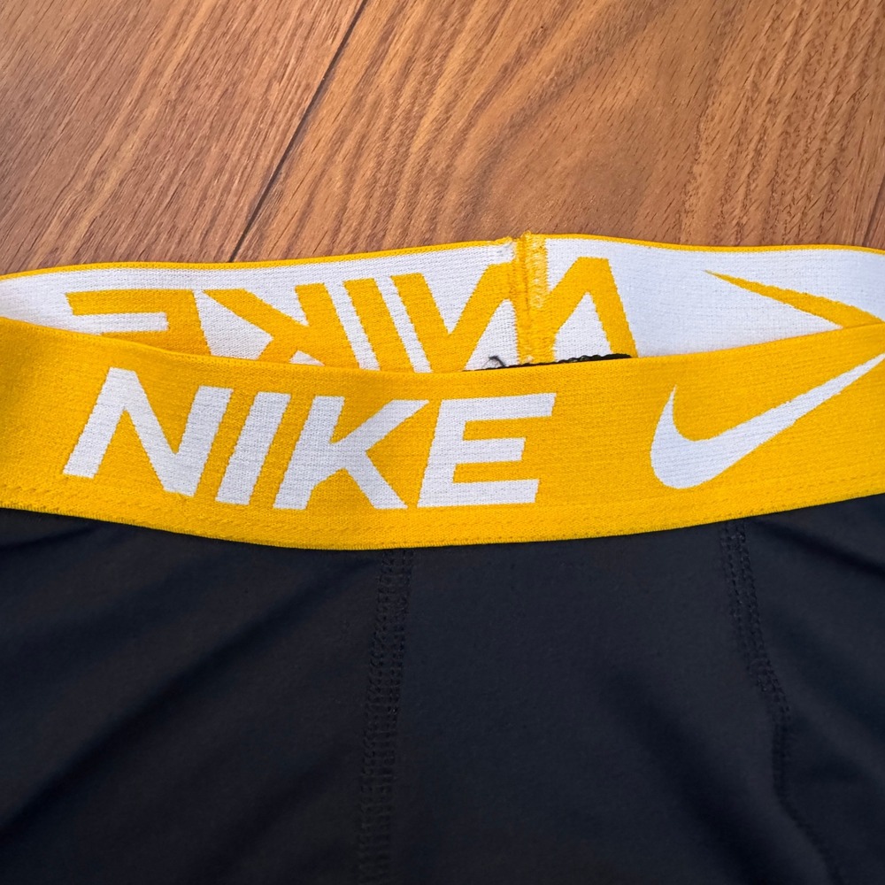 Nike Pro Dri-FIT Kids Compression Shorts 2-Pack Black Pink Yellow Size Medium M - Picture 5 of 11